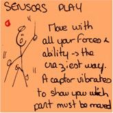 Sensor play post-it